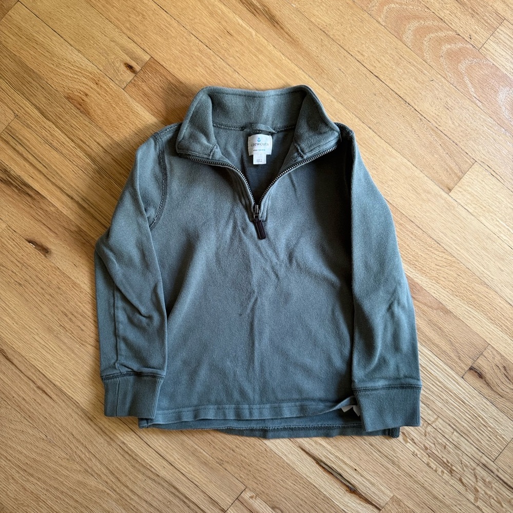 Jcrew Crewcuts Boys Half-zip Pullover Size 4/5